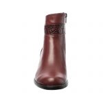 Ghete dama din piele naturala - Bordo Box cu Solzi - GX42 BoBS