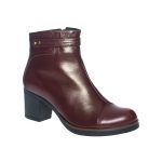 Ghete Dama din Piele Naturala - Bordo - 80 B