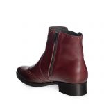 Botine dama din piele naturala - Bordo Perie - GX22 BP