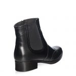 Botine dama din piele naturala - Negru Box - GX22 NB