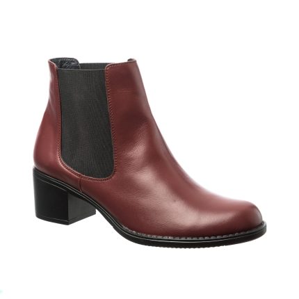 Botine dama din piele naturala - Bordo Box - E01 BoB
