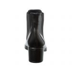 Botine dama din piele naturala - Negru Box - E01 NB