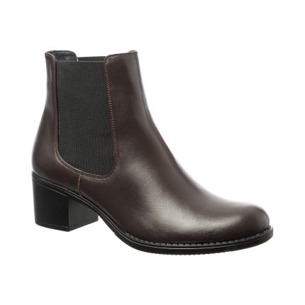 Botine dama din piele naturala - Maro Box - E01 MB