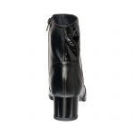 Ghete dama din piele naturala - Negru Box cu Lac - GX40 NBL
