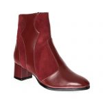 Ghete dama din piele naturala - Bordo Box cu Antilopa - GX40 BoBA