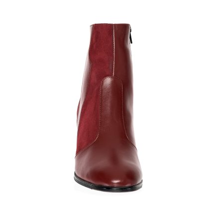 Ghete dama din piele naturala - Bordo Box cu Antilopa - GX40 BoBA