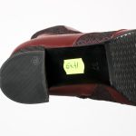 Ghete dama din piele naturala - Bordo Box cu Ponei - GX41 BoBP