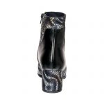 Ghete dama din piele naturala - Negru Box cu Lacrima - GX41 NBL