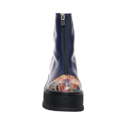 Bocanci dama din piele naturala - Blue Box Pictura- BC25 BBP