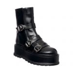 Bocanci dama din piele naturala - Negru Box - BC30 NB