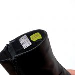 Bocanci dama din piele naturala - Negru Box - BC30 NB