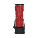 Bocanci dama din piele naturala - Rosu Box - BC31 RB