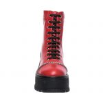 Bocanci dama din piele naturala - Rosu Box - BC31 RB