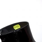 Bocanci dama din piele naturala -Negru Box Paun BC33 NBP