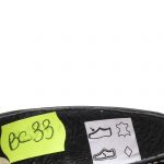Bocanci dama din piele naturala -Negru Box Auriu BC33 NBA