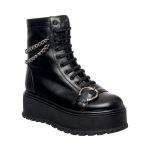 Bocanci dama din piele naturala - Negru Box - BC34 NB