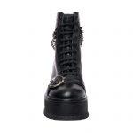 Bocanci dama din piele naturala - Negru Box - BC34 NB