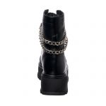 Bocanci dama din piele naturala - Negru Box - BC34 NB