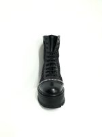 Bocanci dama din piele naturala - Negru Box Bilute Negre - BC31 NBBN