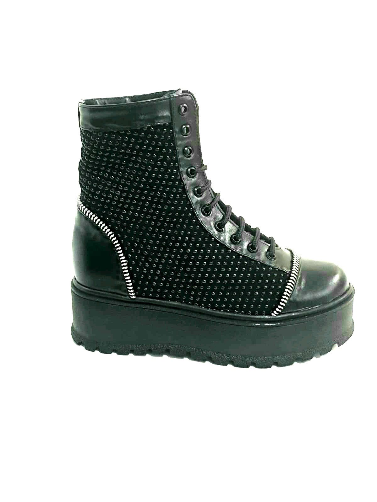 Bocanci dama din piele naturala - Negru Box Bilute Negre - BC31 NBBN Bocanci dama din piele naturala - Negru Box Bilute Negre - BC31 NBBN
