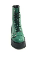 Bocanci dama din piele naturala - Verde Box - BC34 VB