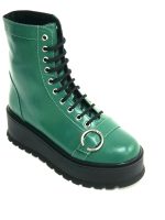 Bocanci dama din piele naturala - Verde Box - BC34 VB