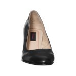Pantofi dama din piele naturala - Negru Toc Buline - R9 NTB