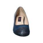 Pantofi dama din piele naturala - Albastru Varf Solzi - T7 AVS