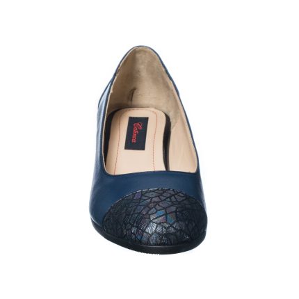 Pantofi dama din piele naturala - Albastru Varf Solzi - T7 AVS
