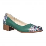 Pantofi dama din piele naturala - Verde Model Traditional - T6 VMT