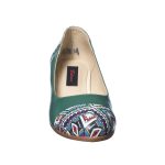 Pantofi dama din piele naturala - Verde Model Traditional - T6 VMT
