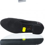 Pantofi dama din piele naturala - Negru Box + Zigzag - T6 NBZ