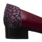 Pantofi dama din piele naturala - Bordo Box + Poney - T8 BBP