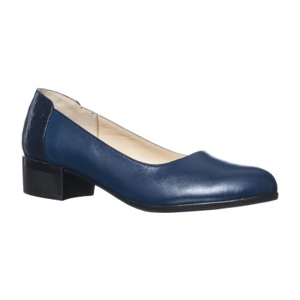 Pantofi dama din piele naturala - Albastru + Croco Albastru - T8 ACA