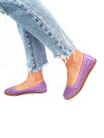 Balerini dama din piele naturala - Lila - BL 4 L