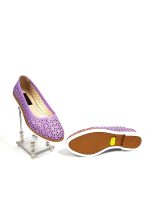 Balerini dama din piele naturala - Lila - BL 4 L