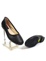 Balerini dama din piele naturala - Negru - BL 4 N