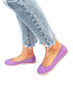 Balerini dama din piele naturala - Lila - BL1 L
