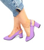Sandale dama din piele naturala - Lila - A91 L