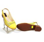Sandale dama din piele naturala - Galben - T16 G
