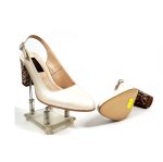 Sandale dama din piele naturala - Bej Sidef cu Traditional Maro - V7 BSTM