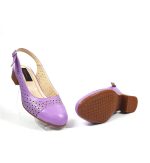 Sandale dama din piele naturala - Lila - T16 L