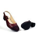 Sandale dama din piele naturala - Bordo Varf Pietricele - T16 BVP