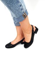 Sandale dama din piele naturala - Negru Box - T17 NB