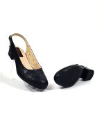 Sandale dama din piele naturala - Negru Box - T17 NB