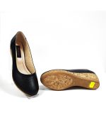 Pantofi dama perforati din piele naturala - Negru - T2 N