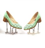 Pantofi dama perforati din piele naturala - Vernil - T13 VN