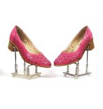 Pantofi dama perforati din piele naturala - Roz - T15 RZ