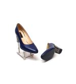 Pantofi dama din piele naturala - Bleumarin cu Traditional - R7 BT