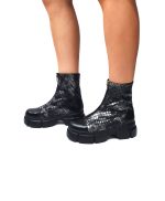 Bocanci dama din piele naturala - Sarpe Negru - BC25 SN